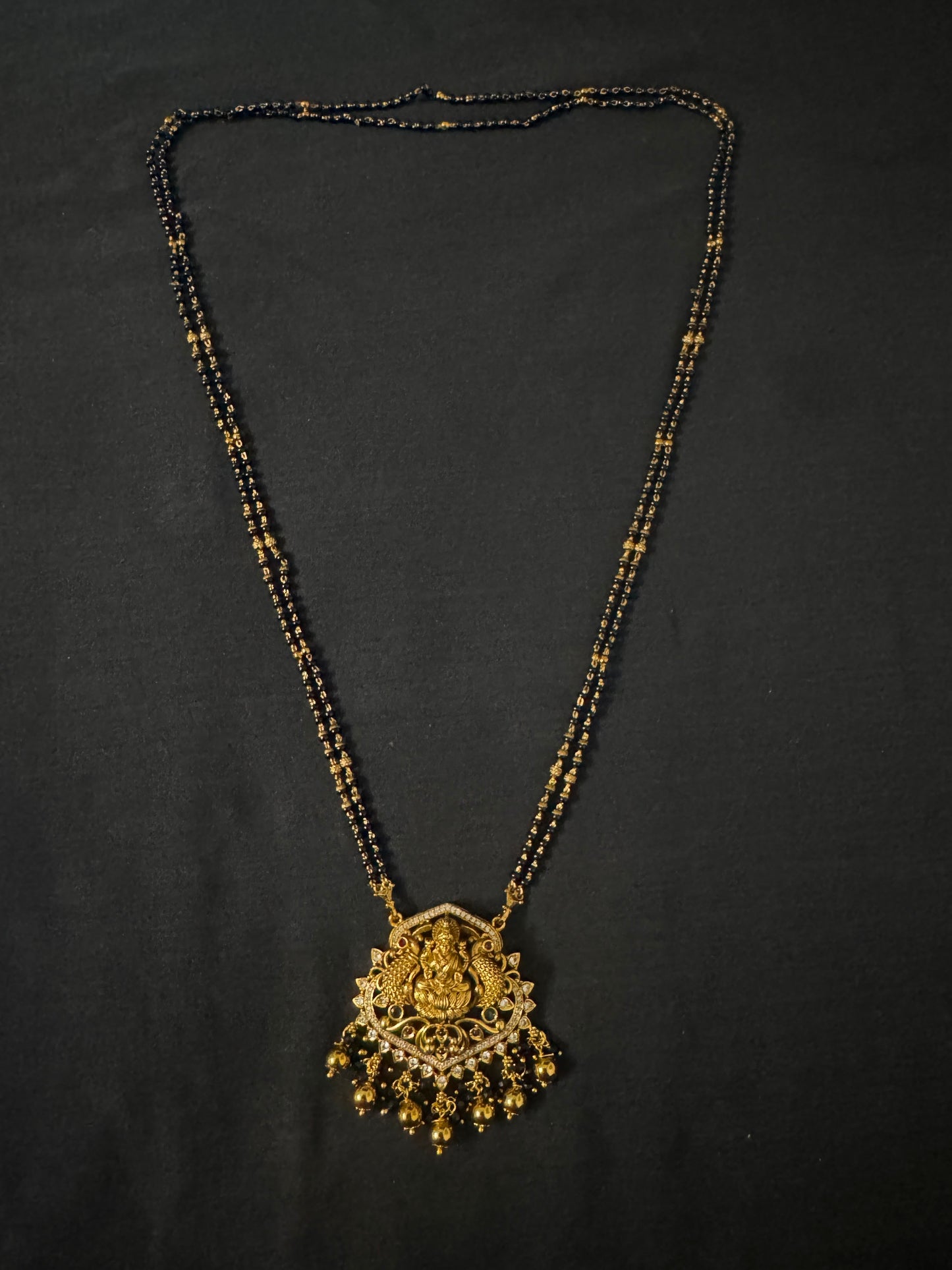 Long black beads-26 inch