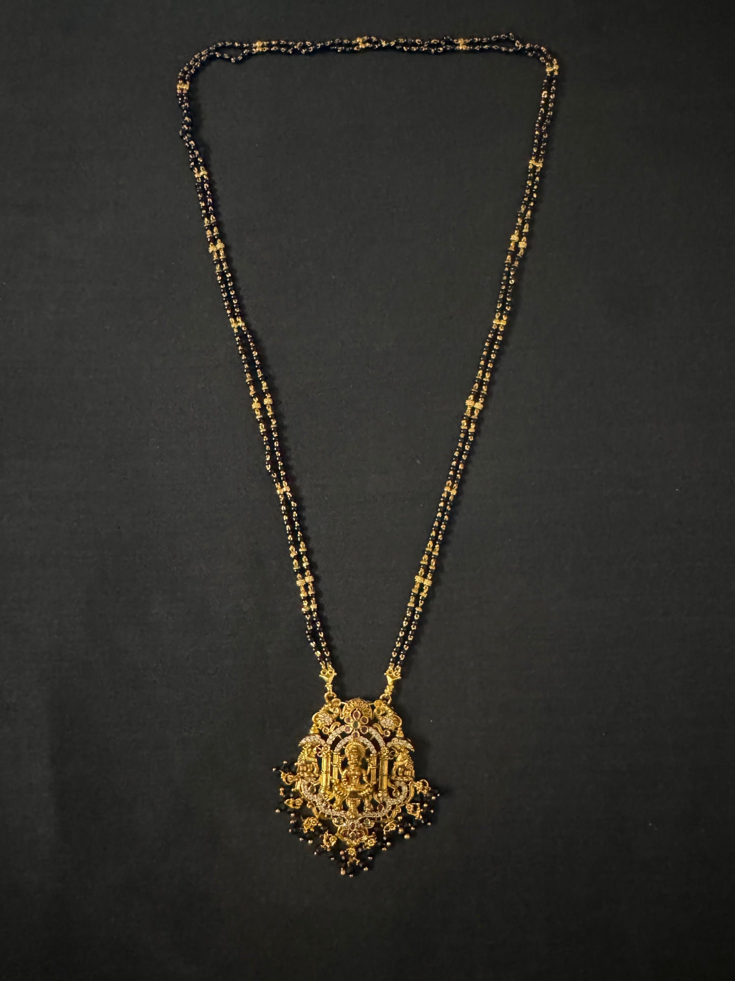 Long black beads-26 inch
