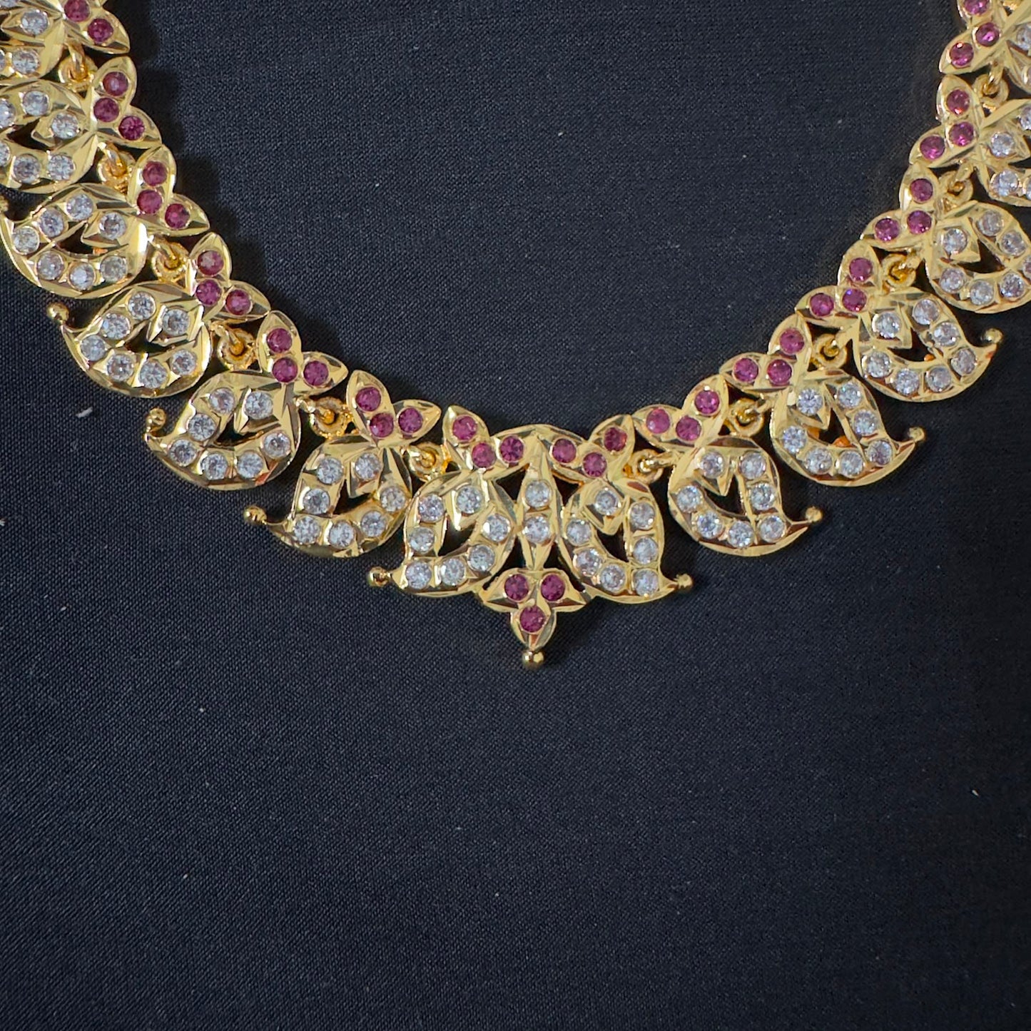 Panchaloham mango necklace back closed