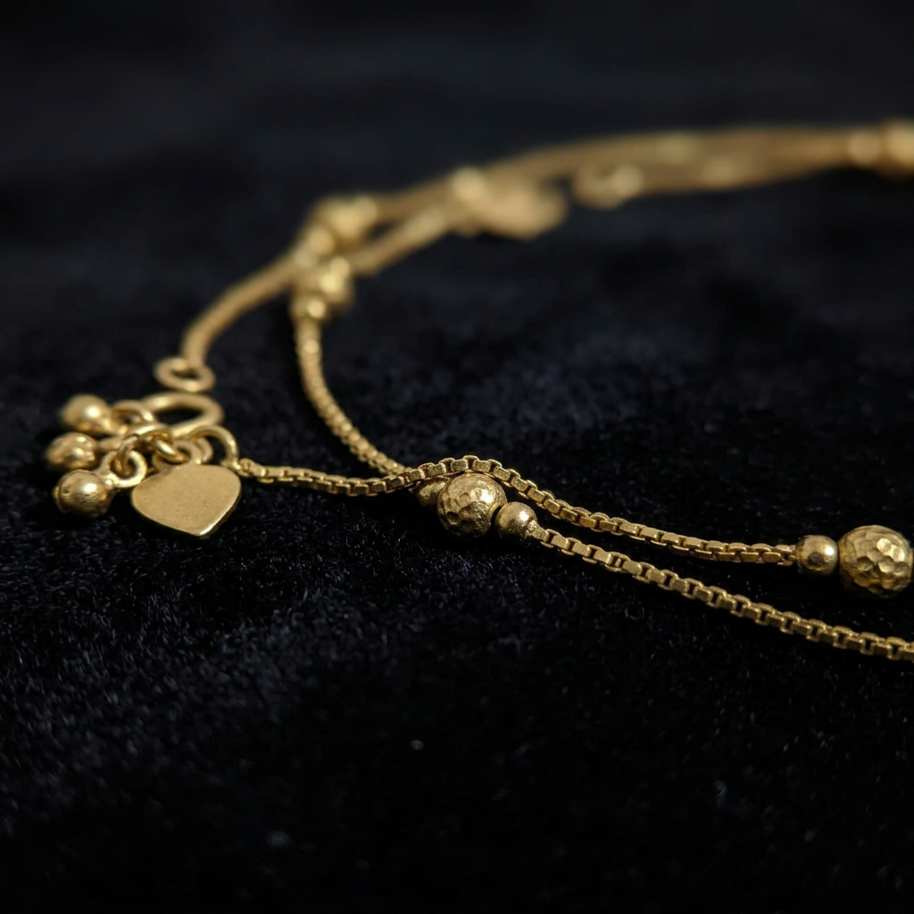 Panchaloham unpolished anklets PANK002
