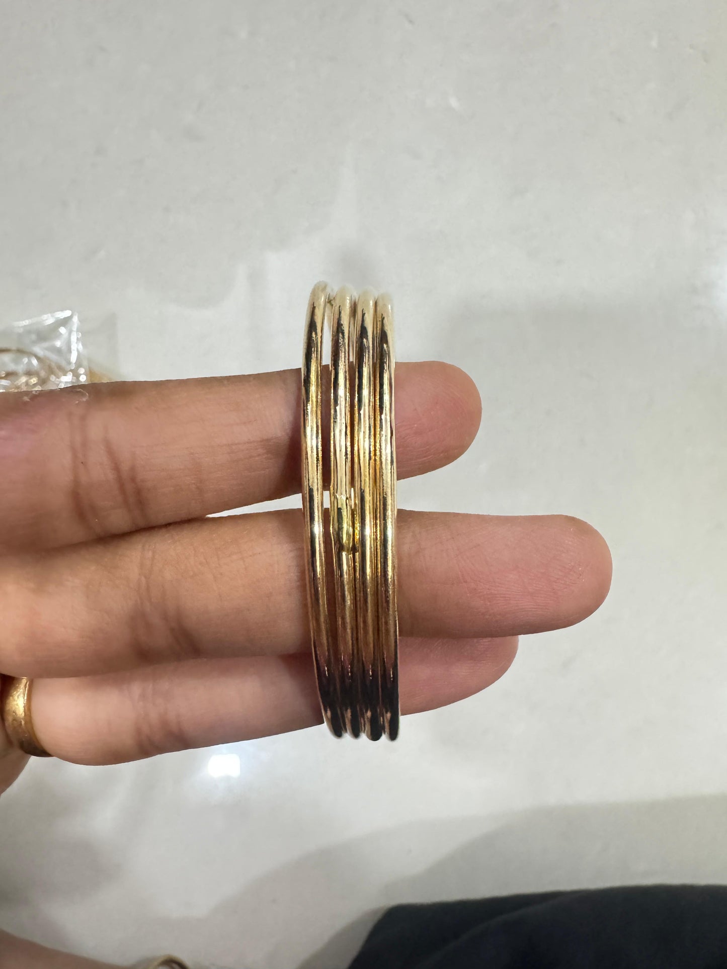 Pure panchaloham unpolished Bangles - Thin