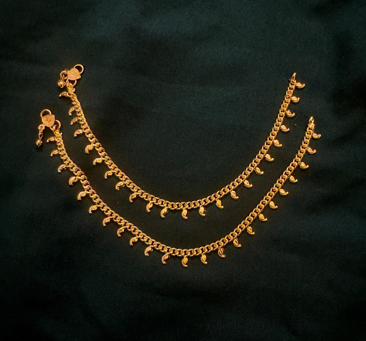 Pure panchaloham unpolished anklets