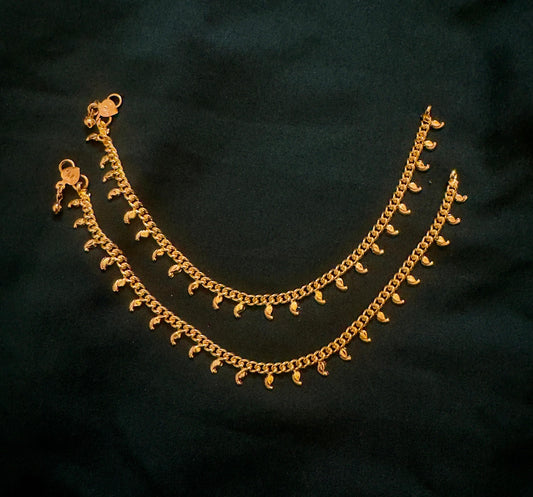 Pure panchaloham unpolished anklets