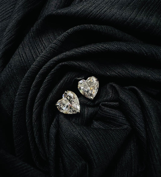 92.5 silver studs with Swarovski stone(24 carat gold coated)