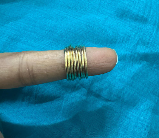 Panchaloham thin toe rings(set of 8)