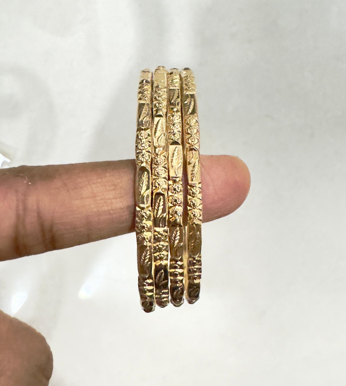 Pure panchaloham unpolished Bangles - Thin