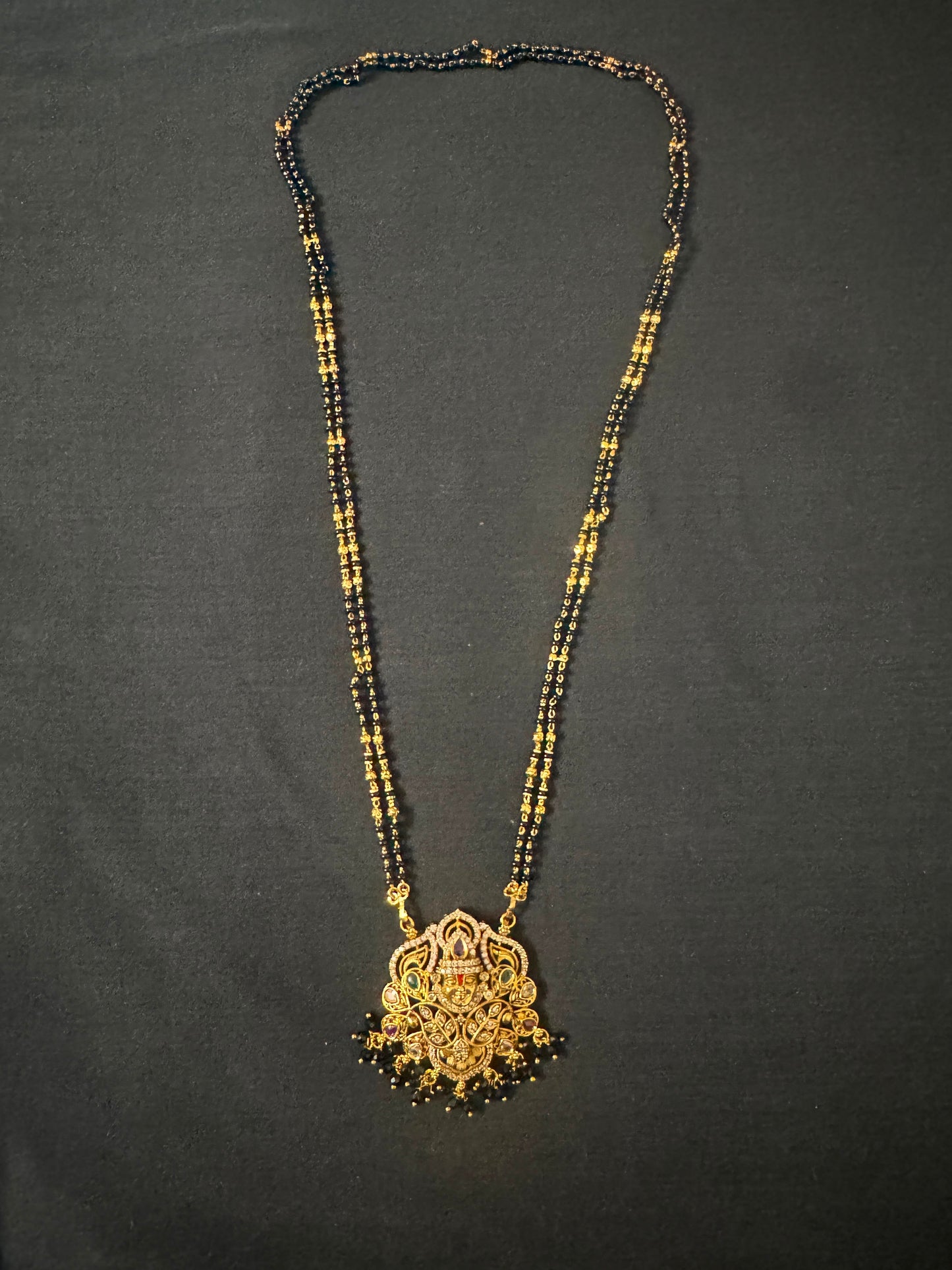 Long black beads-26 inch