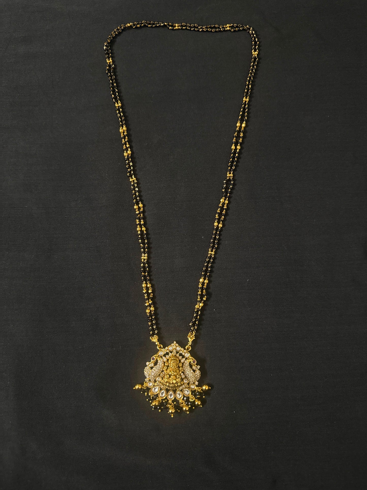 Long black beads-26 inch