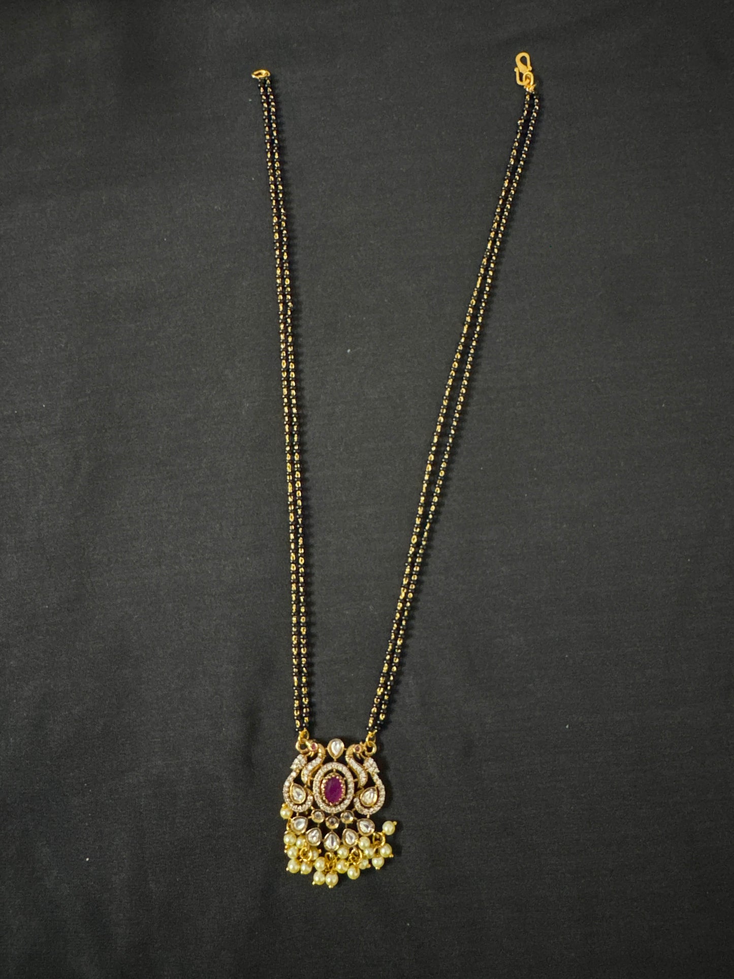 18 inch black beads