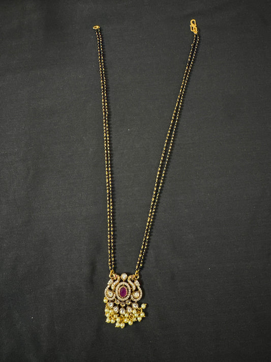 18 inch black beads