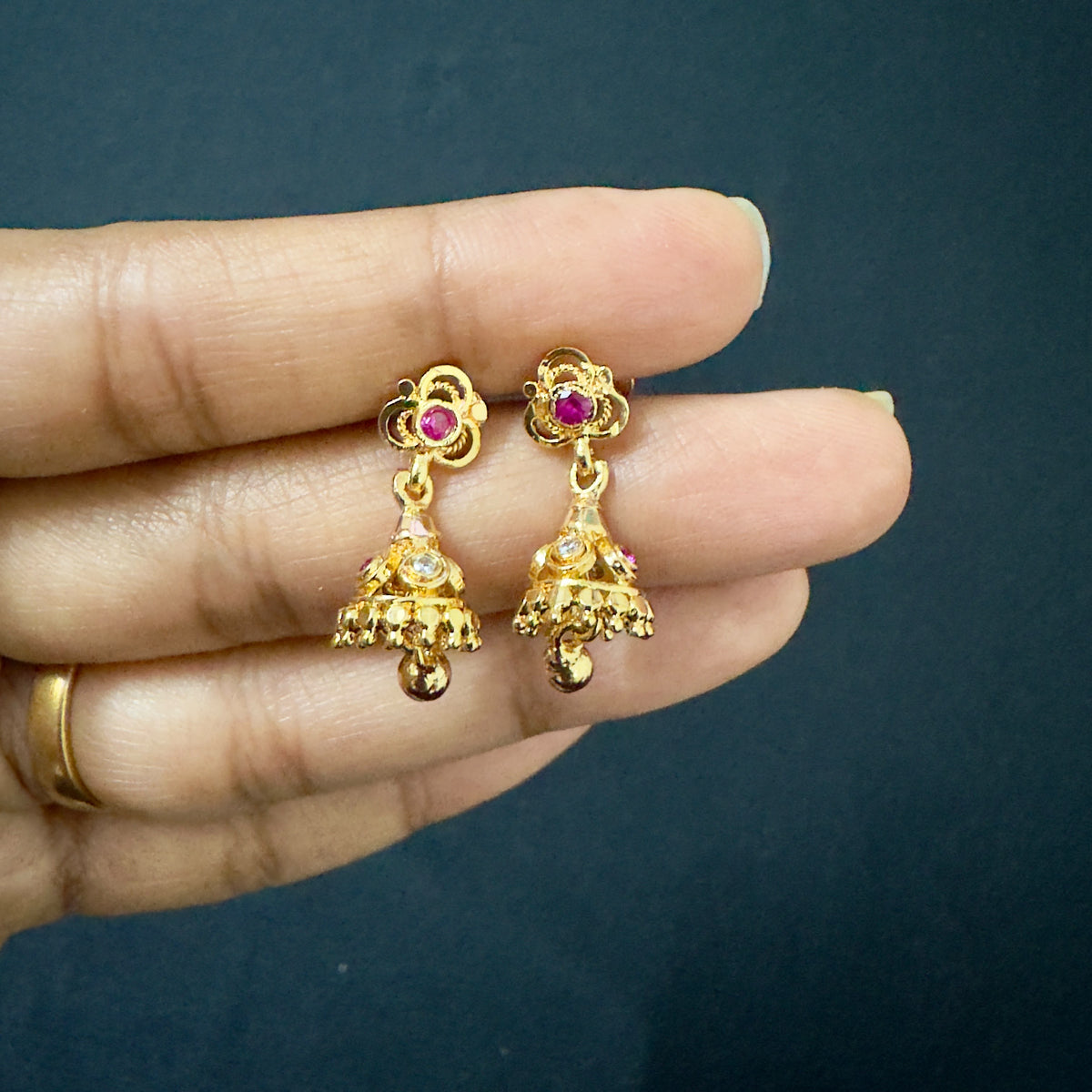 Panchaloham daily wear jhumka