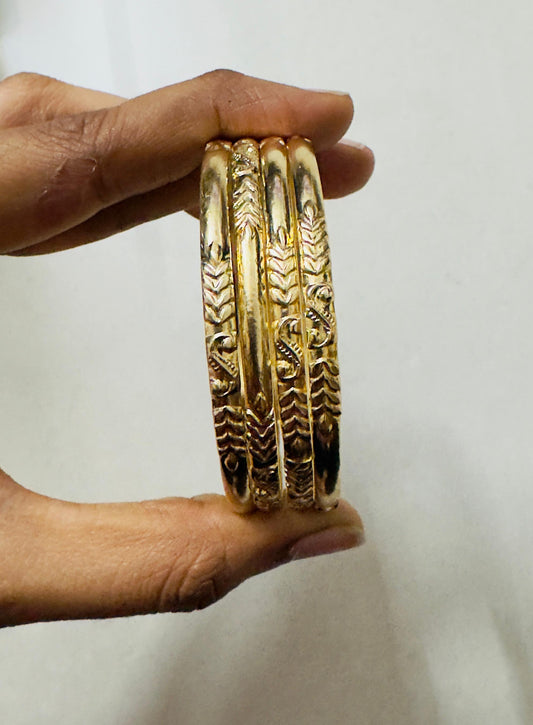 Pure panchaloham unpolished Bangles - Broad