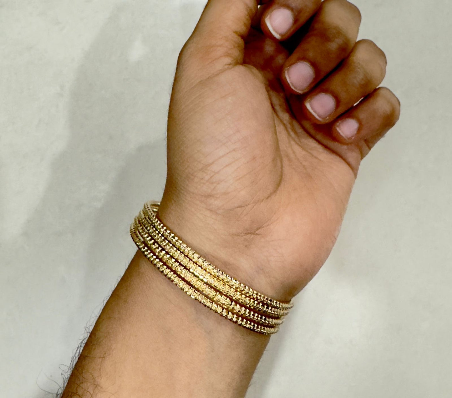 Pure panchaloham unpolished Bangles - Thin