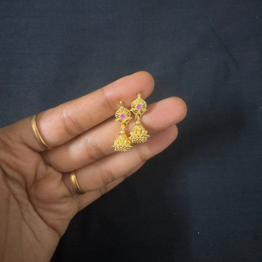 Panchaloham unpolished jhumka dailywear