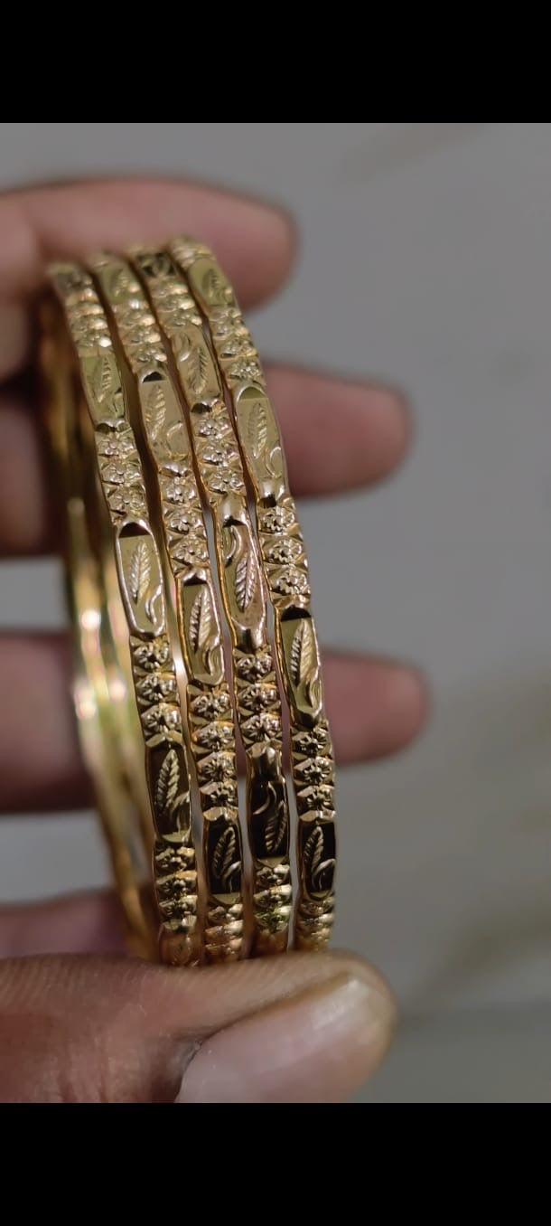 Pure panchaloham unpolished Bangles - Thin