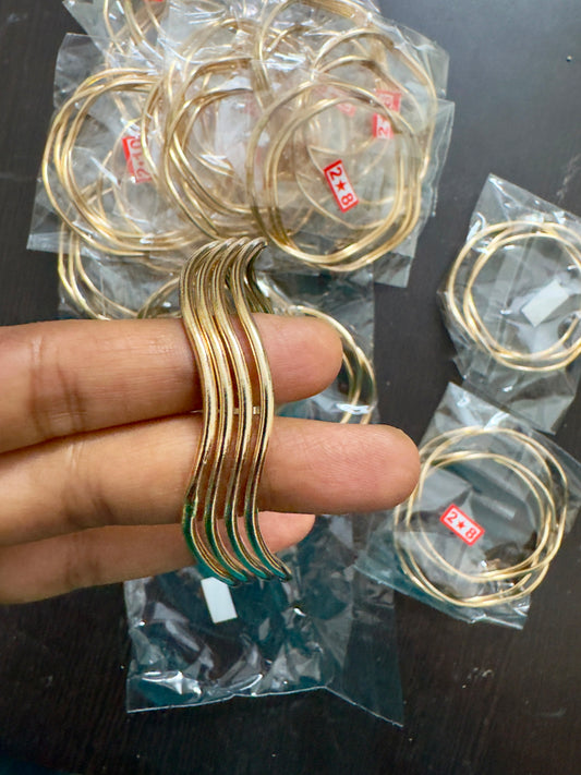 Panchaloham unpolished bangles- Thin