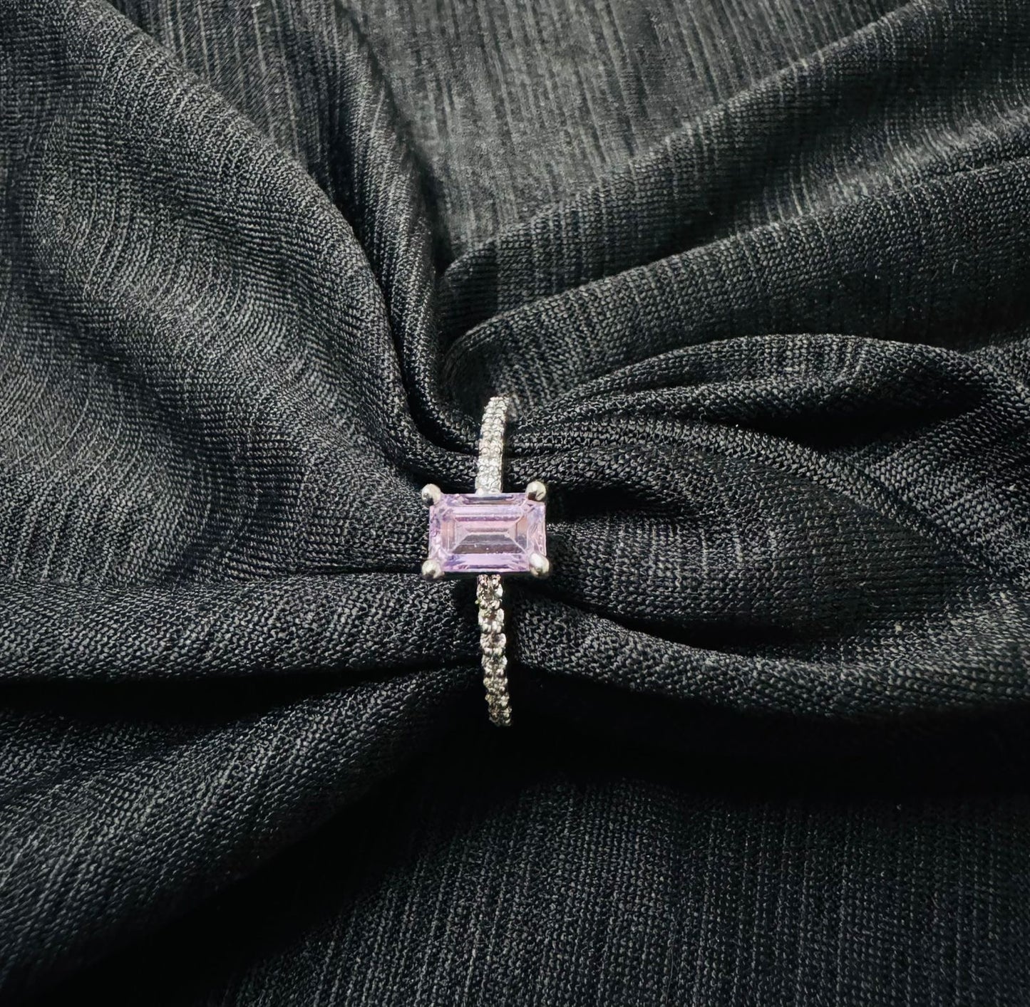 925 silver ring with premium Swarovski stone