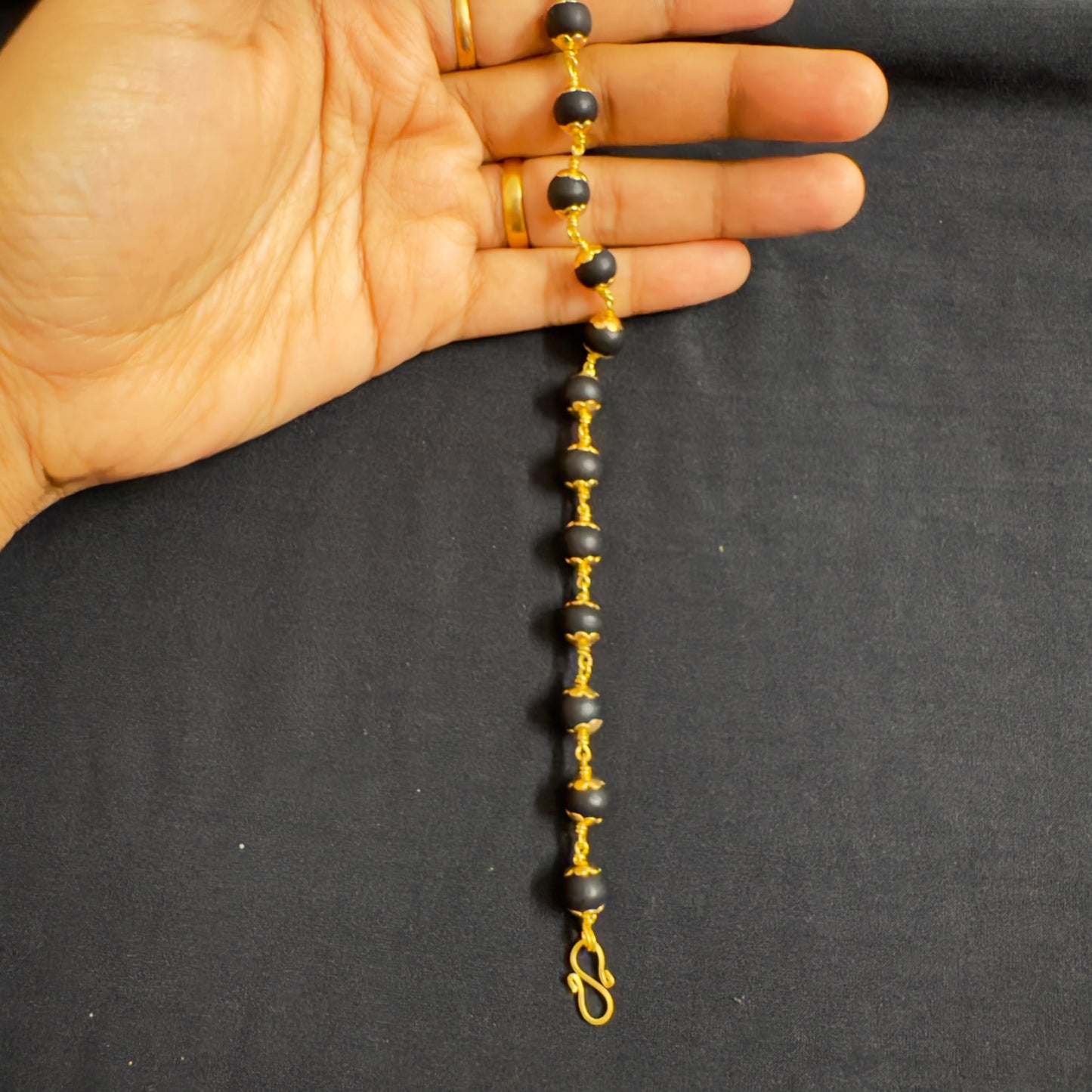 Karungali bracelet- Panchaloham unpolished