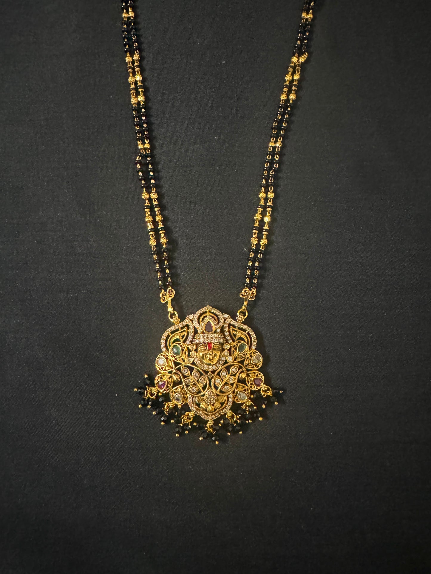 Long black beads-26 inch