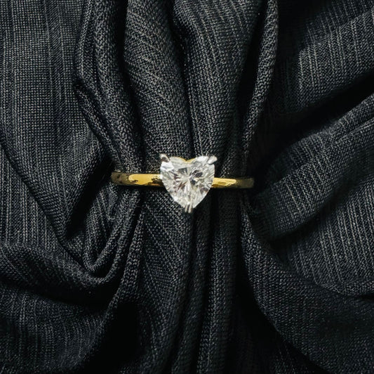 Adjustable 92.5 silver ring with 24 carat gold coated(suits sizes starting from 11)