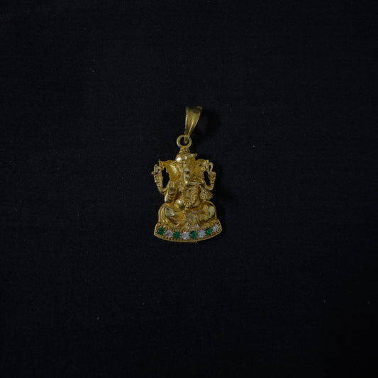 Panchaloham Ganesh pendant unpolished