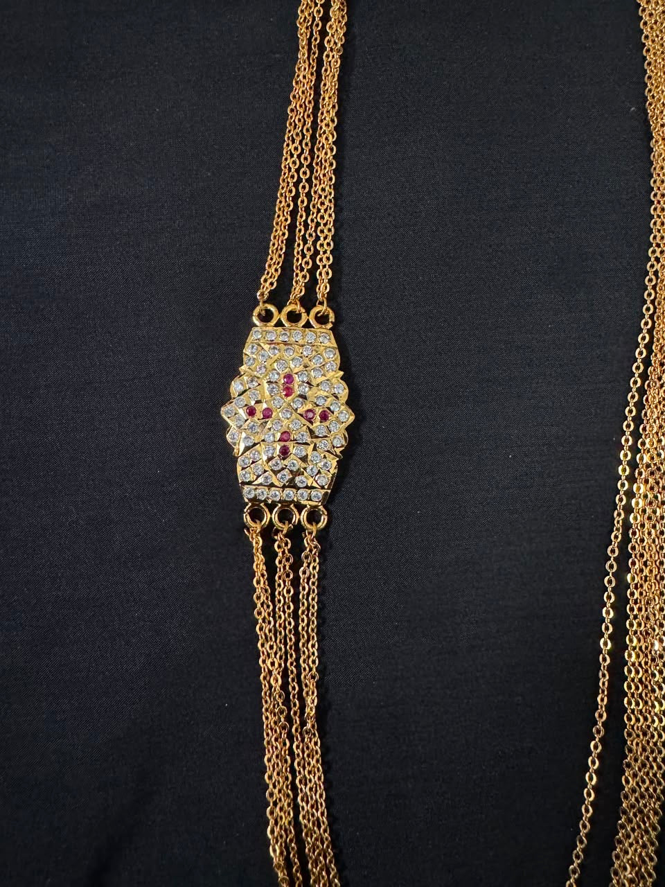 Chandraharam with Panchaloham pendant and one gram chain