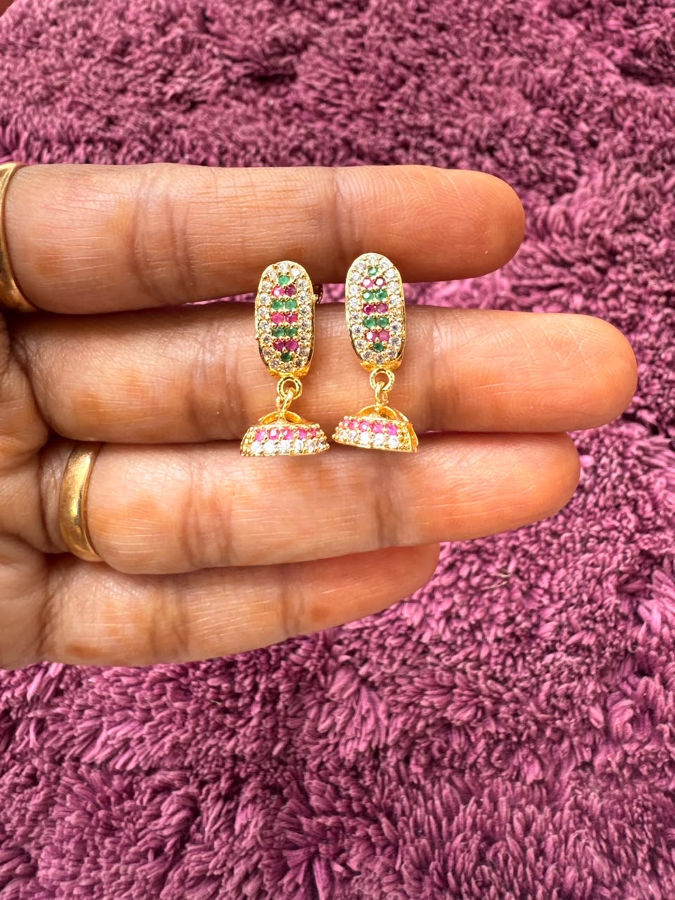 Panchaloham jhumka small size