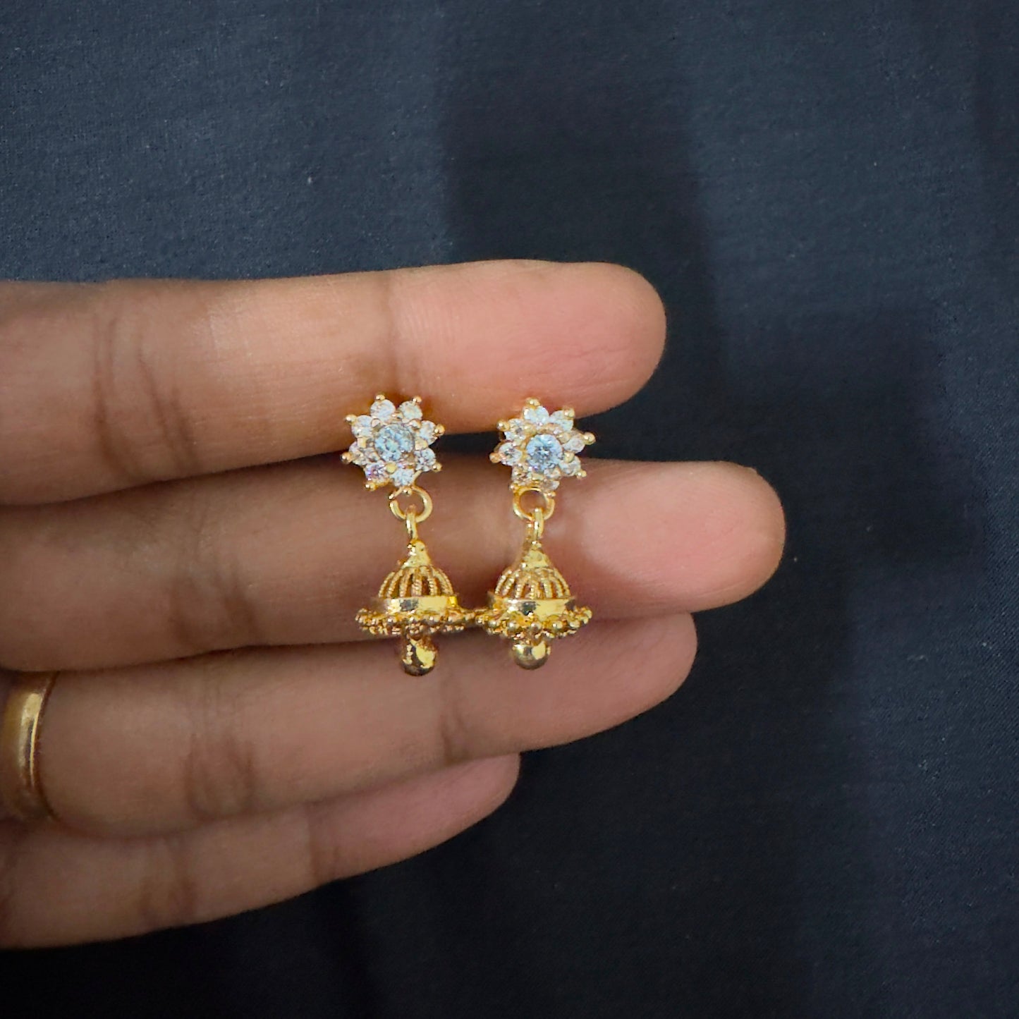 Panchaloham small size jhumka for kids/ adults