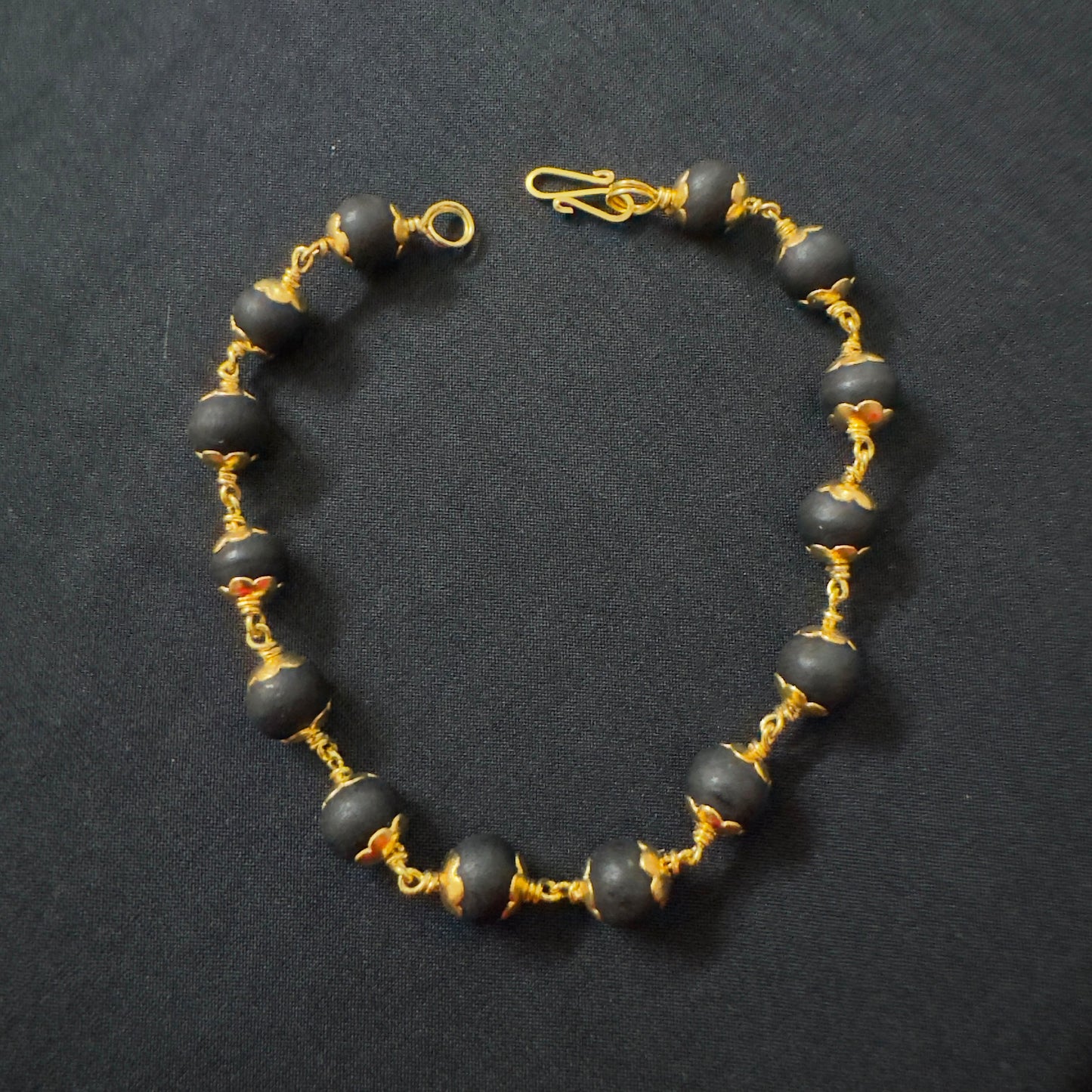 Karungali bracelet- Panchaloham unpolished