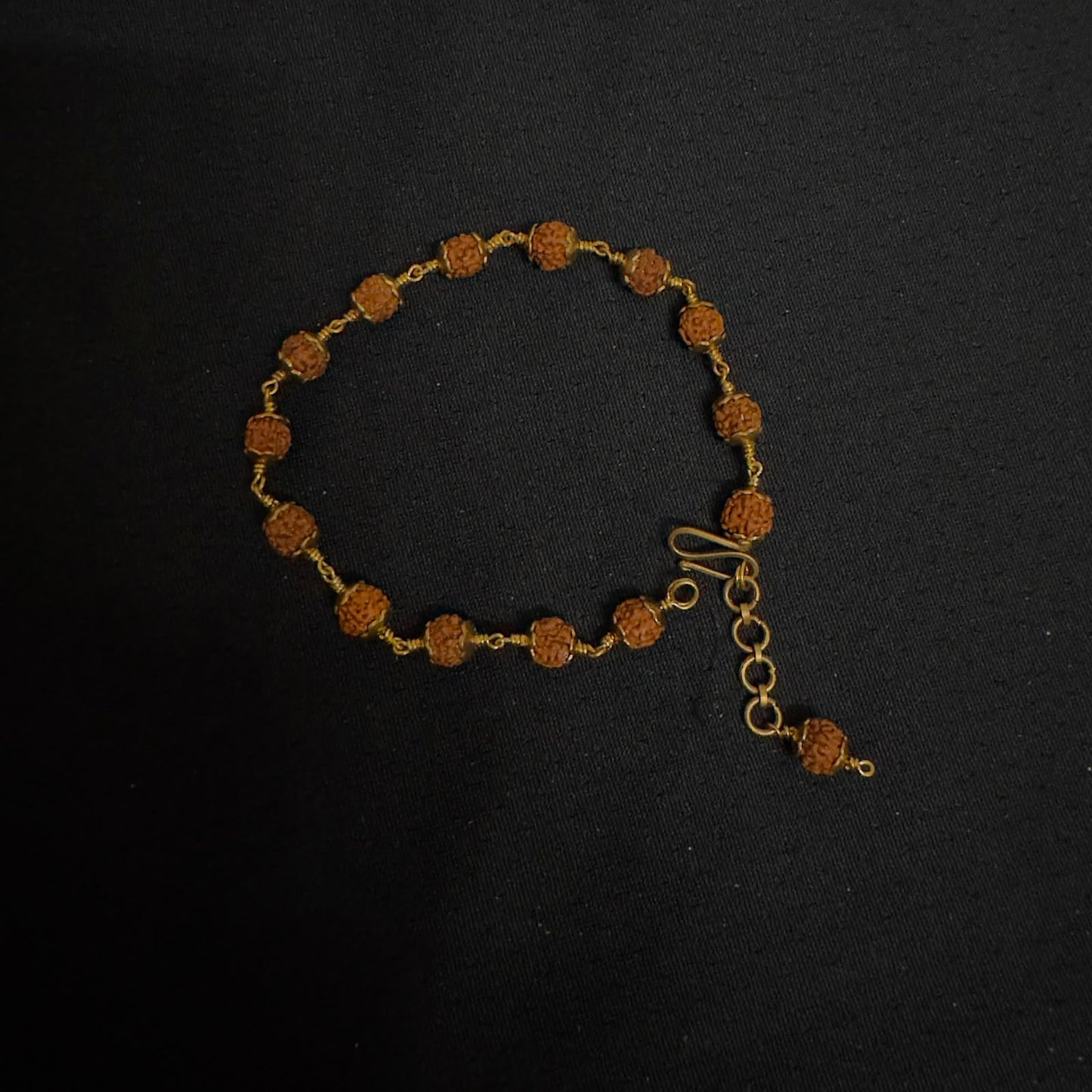 Panchaloham unpolished rudraksha bracelet